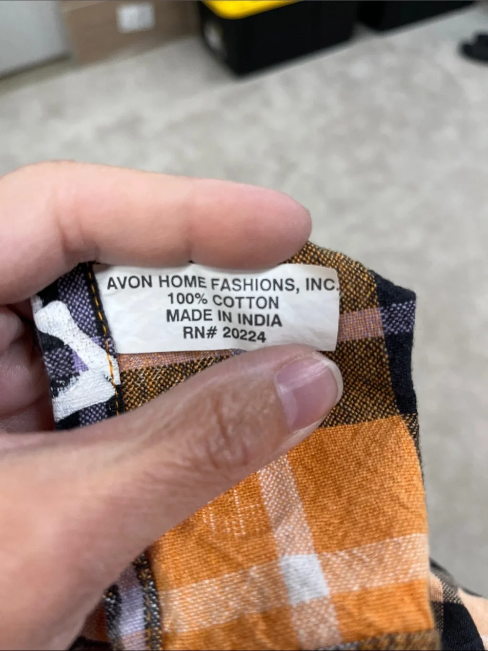 Halloween Skeleton Plaid Kitchen Tablecloth - Orange & Black - 75”x56” Rectangle